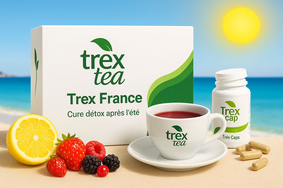 Sachet de thé minceur Trex Tea pour détoxifier le corps et obtenir un ventre plat rapide.
